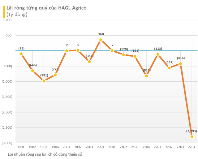 HAGL Agrico (HNG) lỗ kỷ lục 2.800 tỷ trong quý 4/2022, gần 7.000 tỷ lỗ luỹ kế đã ngốn hơn nửa vốn chủ - Ảnh 2.